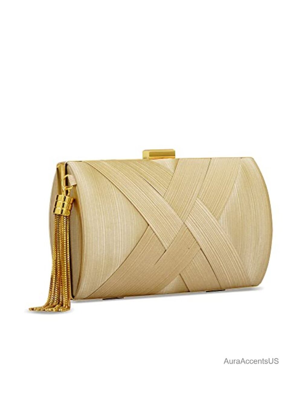 Silk Satin Evening Clutch Purse Wedding Handbag Kissing Lock Party